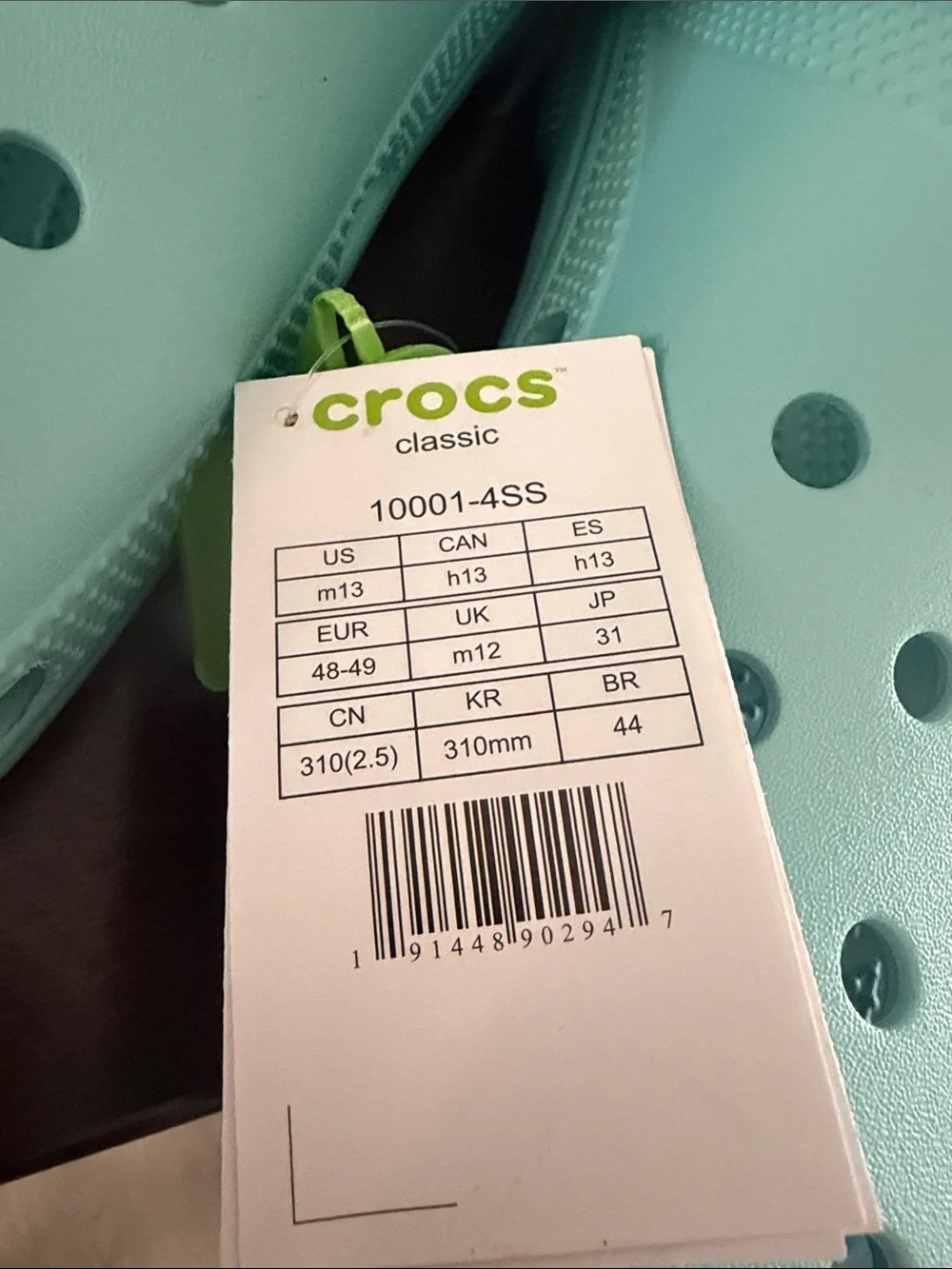 CROCS strap ventilation